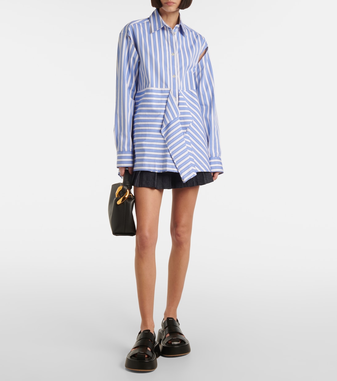 Сандалии Fisherman из кожи на платформе JW Anderson, черный — фото 3