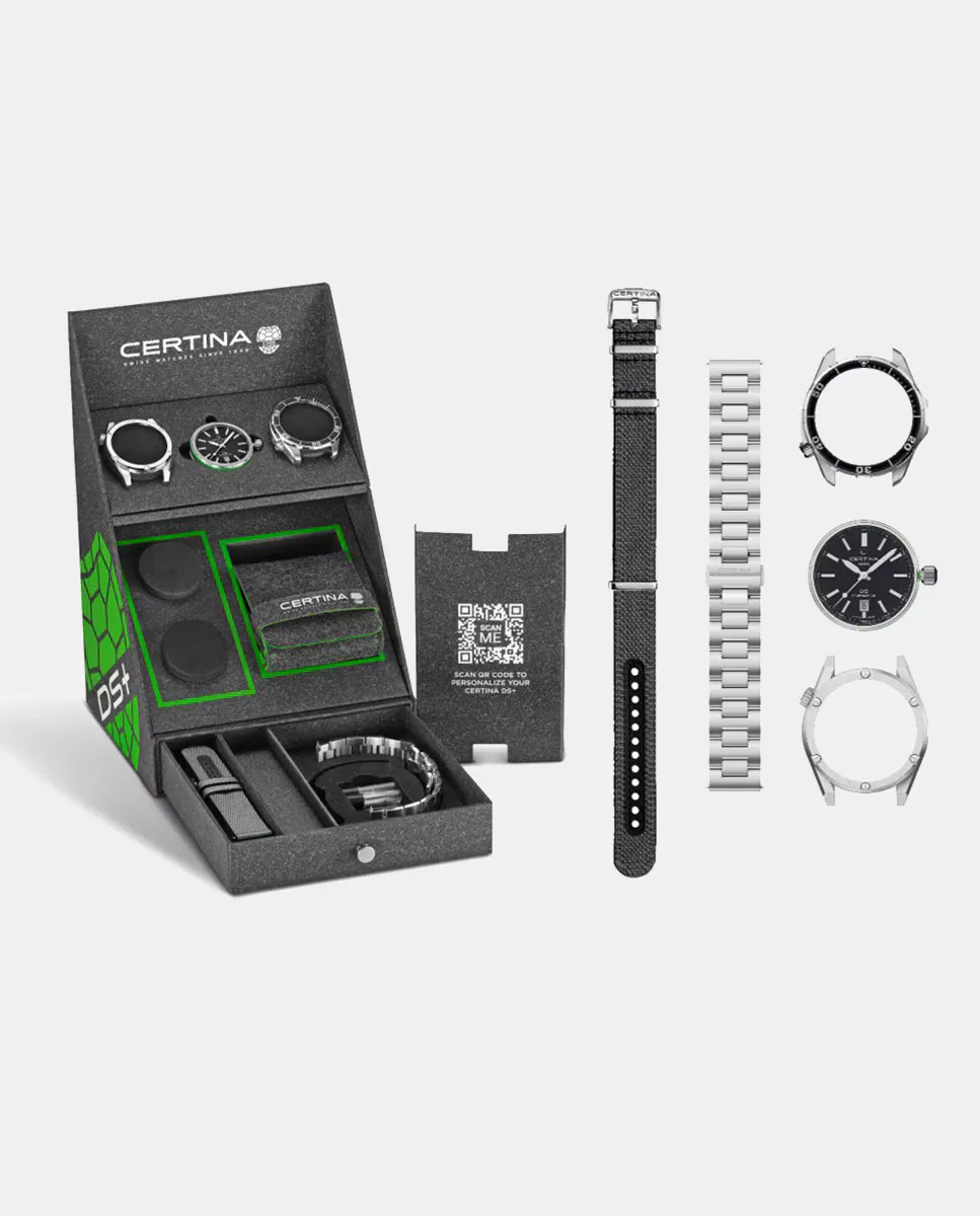 

DS+ C0414071905100 автоматические мужские часы из серой стали Certina