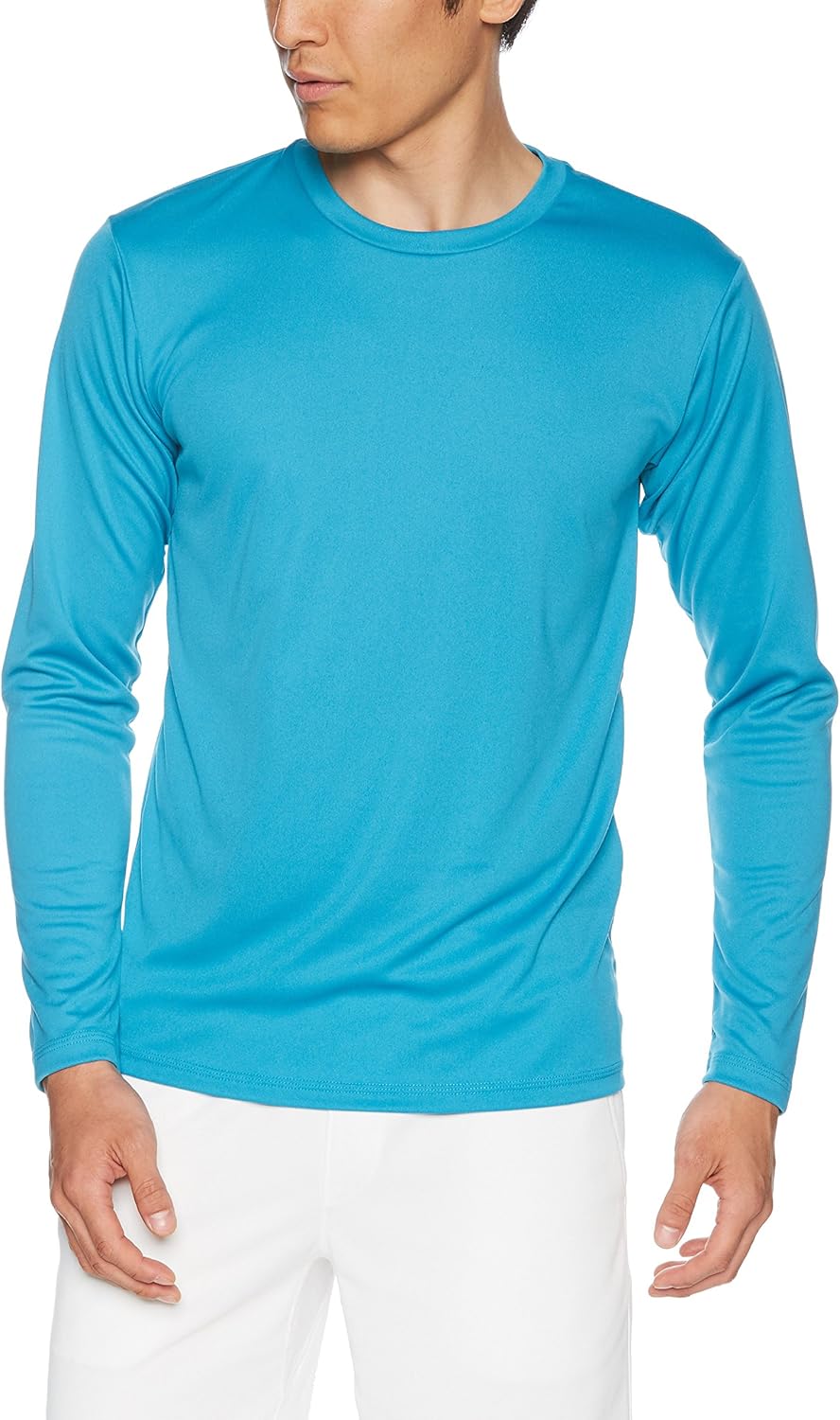 

Футболка с длинным рукавом Glimmer 00352-AIL из трикотажа Interlock Dry плотностью 3,5 унции, бирюзовый