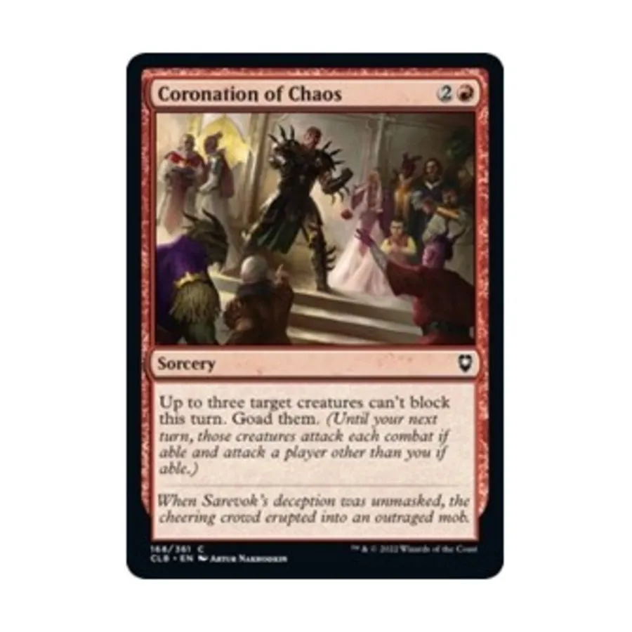 

CCG Коронация Хаоса (С) (Фольга), MTG - Commander Legends - Battle for Baldur's Gate