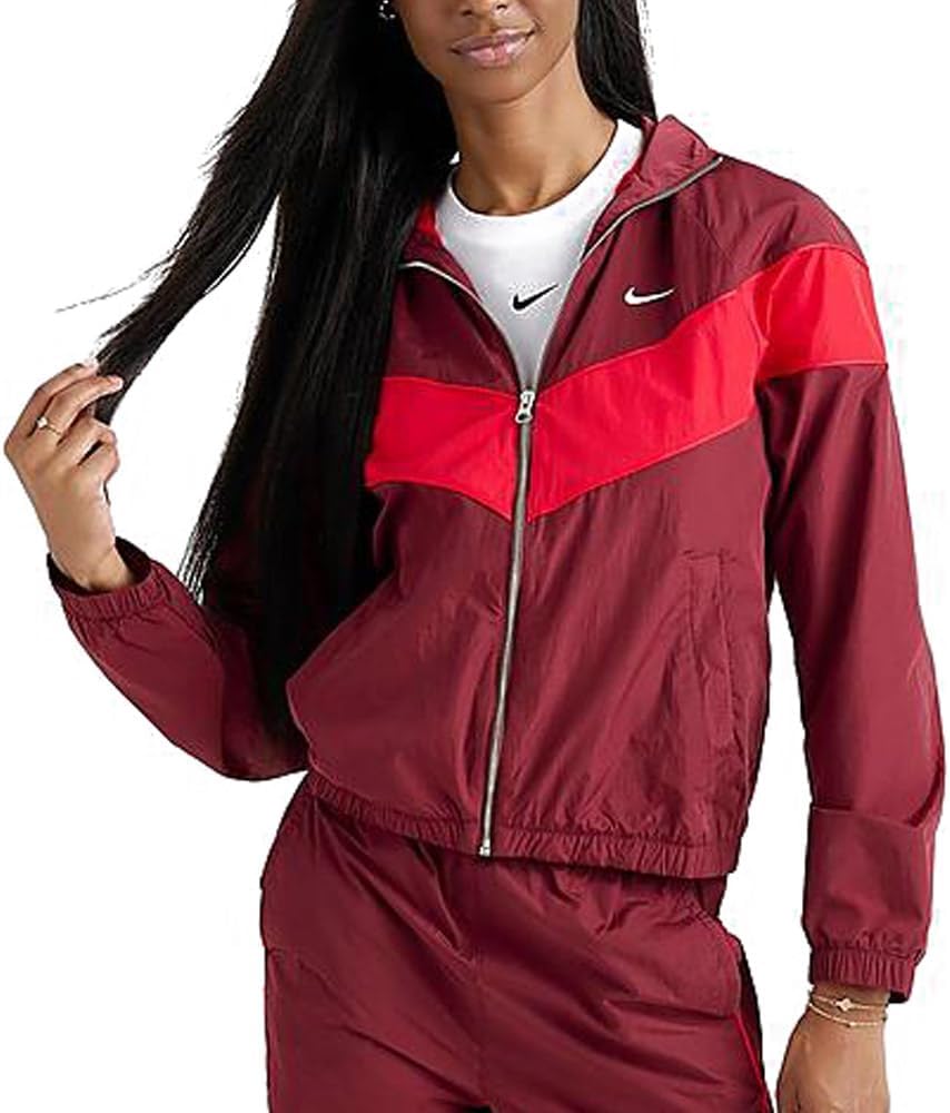 

Женская куртка Nike Windrunner с защитой от ультрафиолета, бордовый