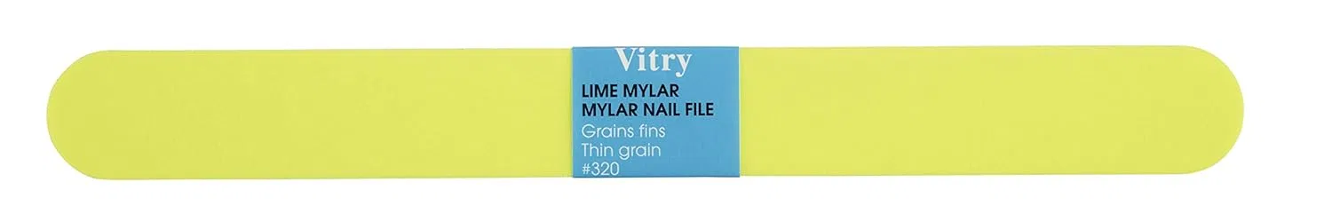 Пилка для ногтей Mylar от Vitry, желтая, зернистость 320 Vitry, Yellow