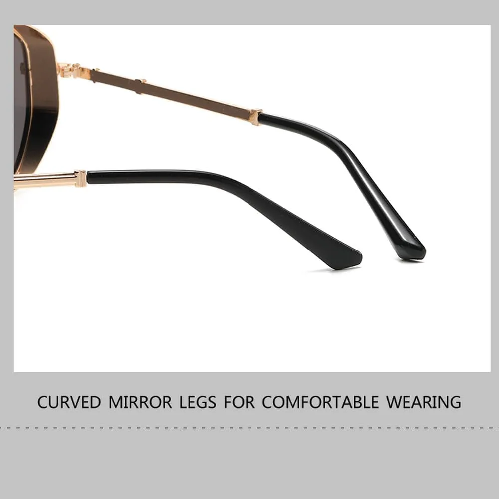 

Прямоугольные солнцезащитные очки, модные, популярные, для женщин и мужчин, маленькие солнцезащитные очки для женщин и мужчин, для путешествий HHZZYVY, Silver Grey