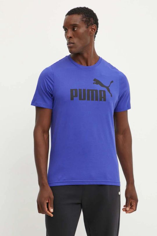 

Хлопковая футболка Puma, фиолетовый