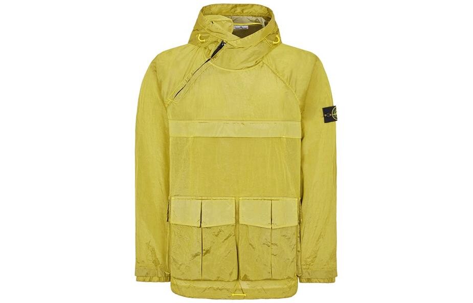 

SS23 Нейлоновая куртка Meta для мужчин, цвет желтый металлик Stone Island, желтый