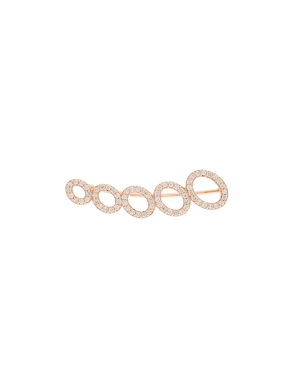 

Серьга-кафф CLOUD из 18-каратного розового золота с бриллиантами ALINKA, золотой