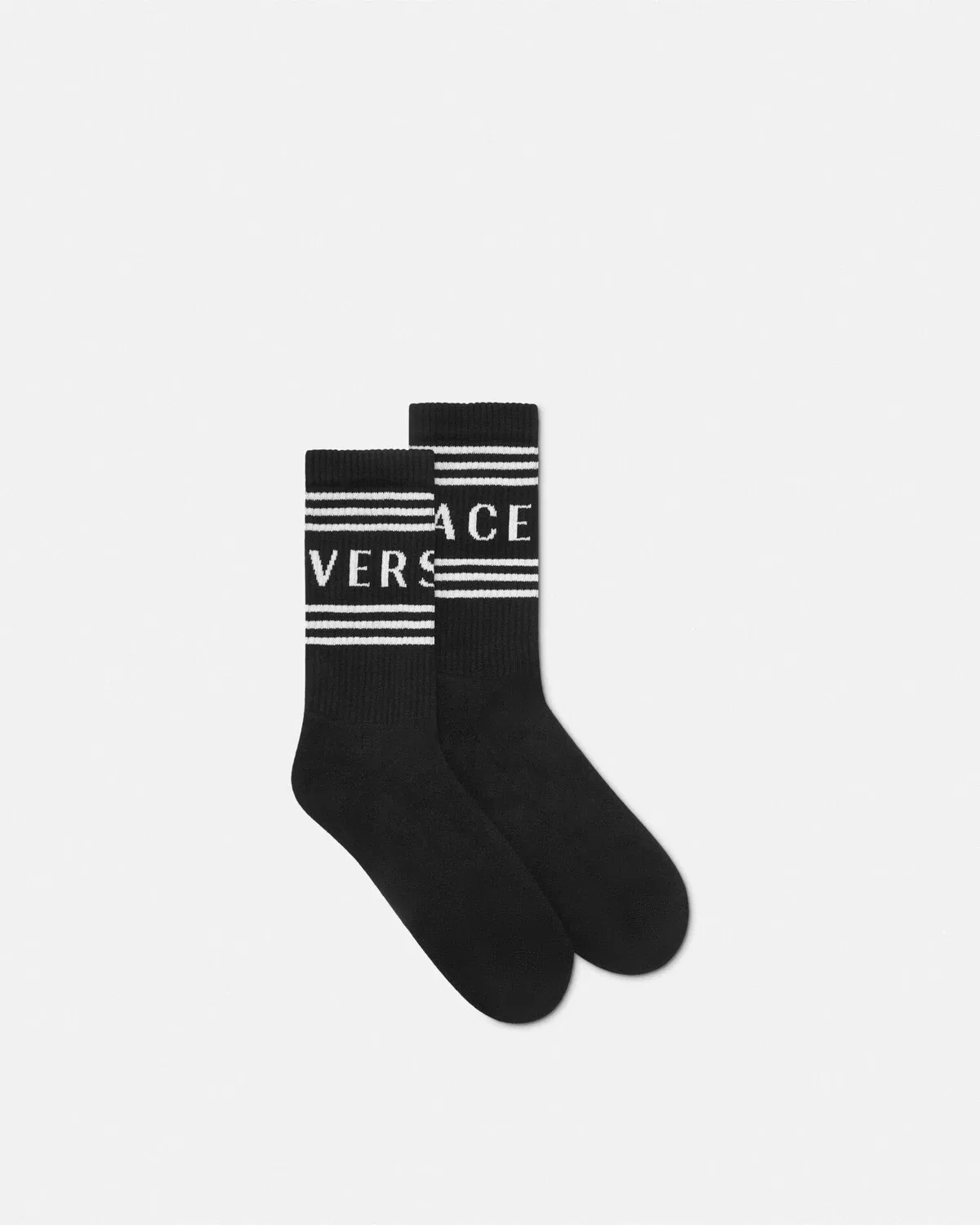 Носки с винтажным логотипом 90-х VERSACE, черный