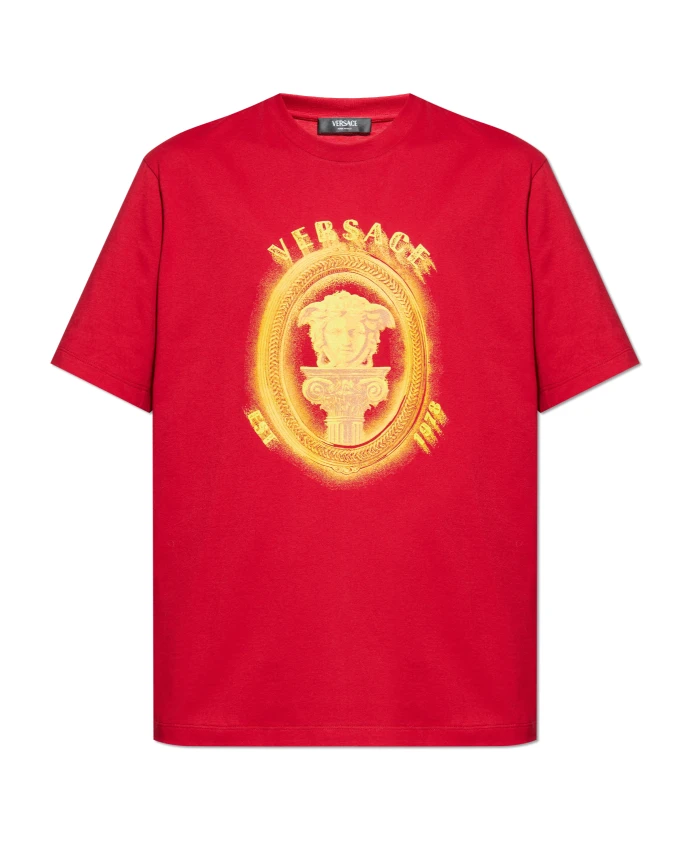 

Футболка с логотипом Versace, красный