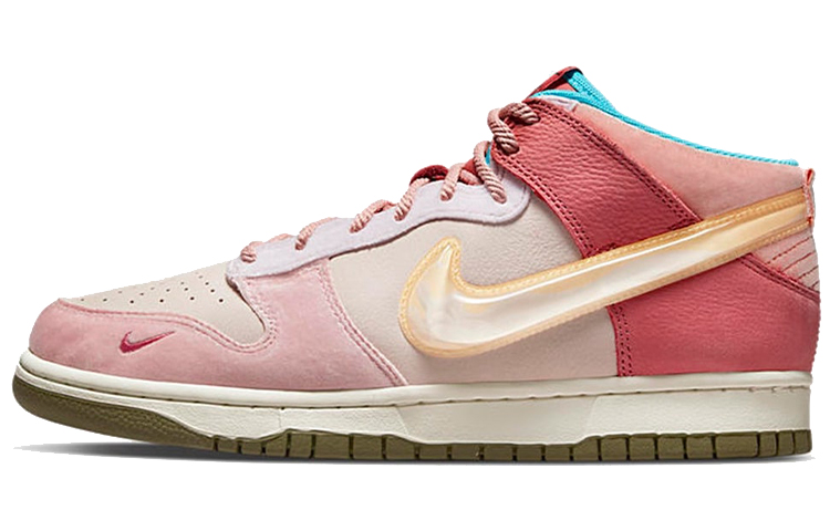 

Social Status x Nike Dunk Mid Free Lunch Strawberry Milk, Серый, Social Status x Nike Dunk Mid Free Lunch Strawberry Milk