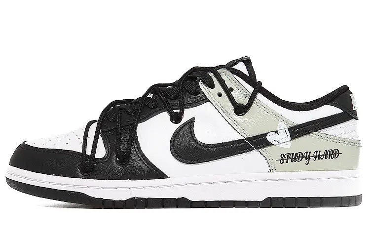 

Кроссовки Nike Dunk Skateboard Shoes Men Low-Top White Black, черный