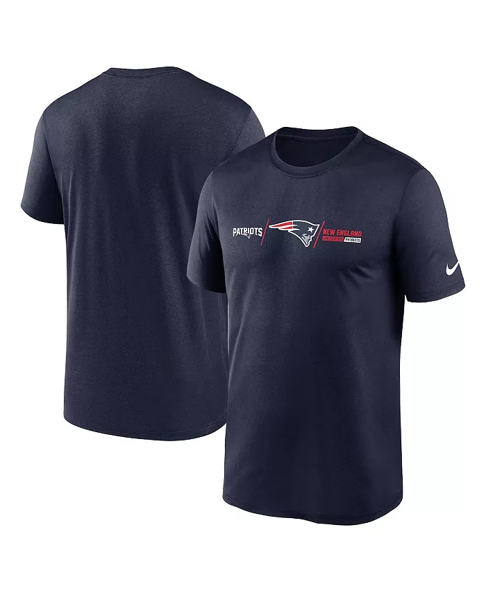 

Мужская футболка New England Patriots Horizontal Lockup Legend в темно-синем цвете Nike
