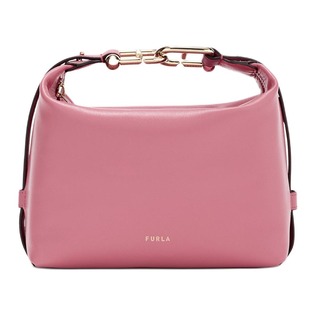 

Furla Миниатюрная женская сумка из телячьей кожи светло-розового цвета