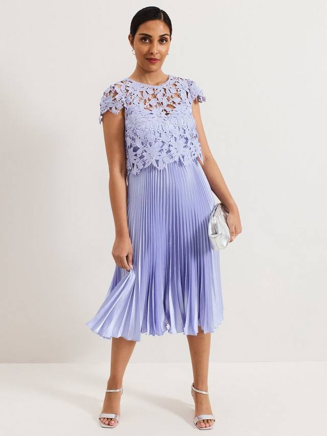 

Кружевное платье миниатюрной даны Phase Eight, цвет Lavender