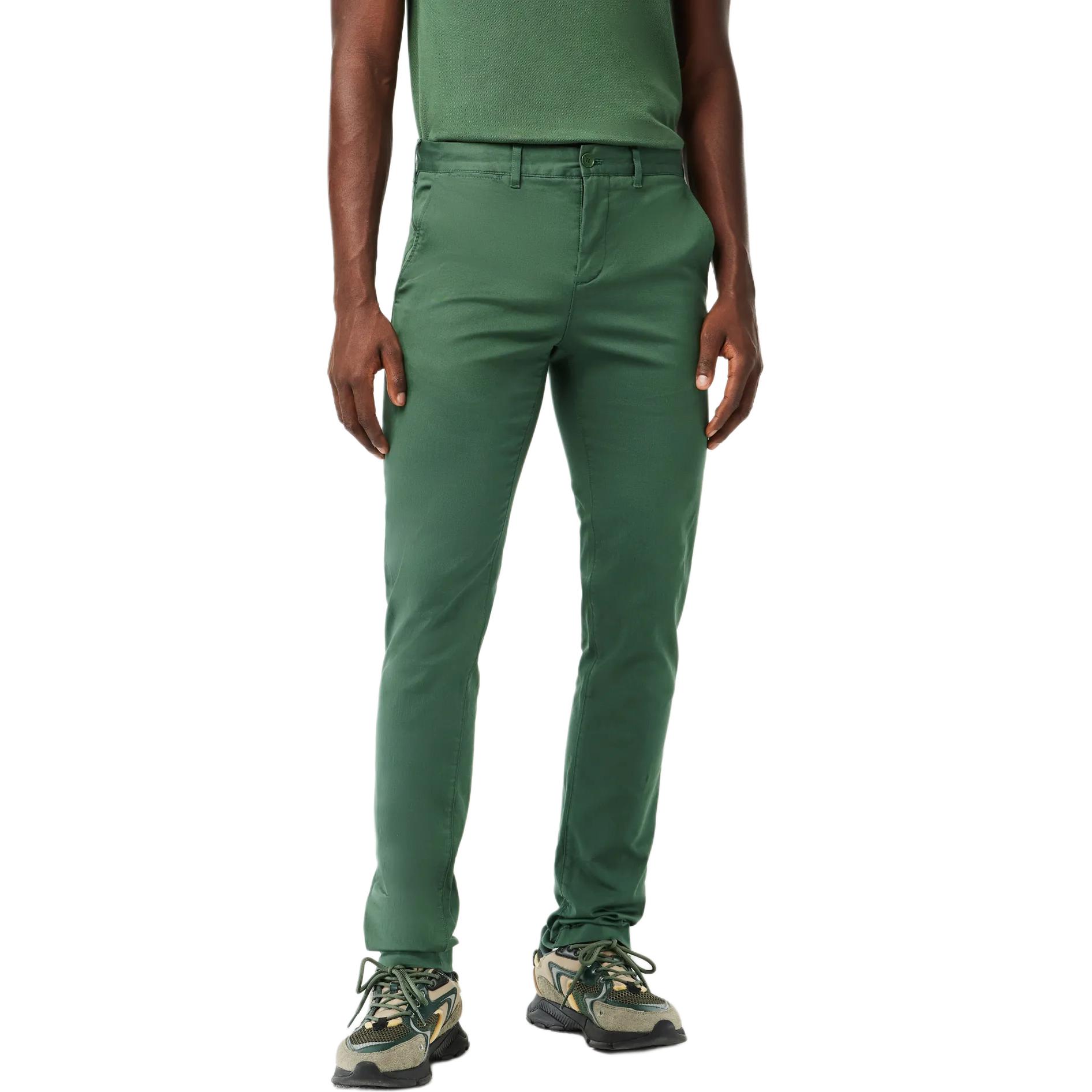 Брюки Lacoste, повседневные мужские, зеленые — фото 4
