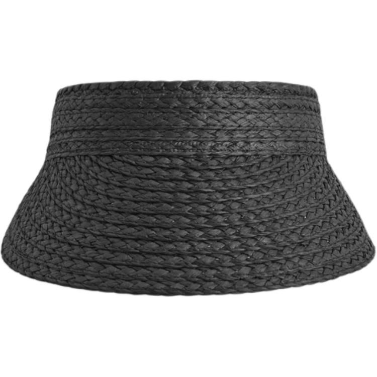 

COS Женская соломенная шляпа от солнца черная, Black