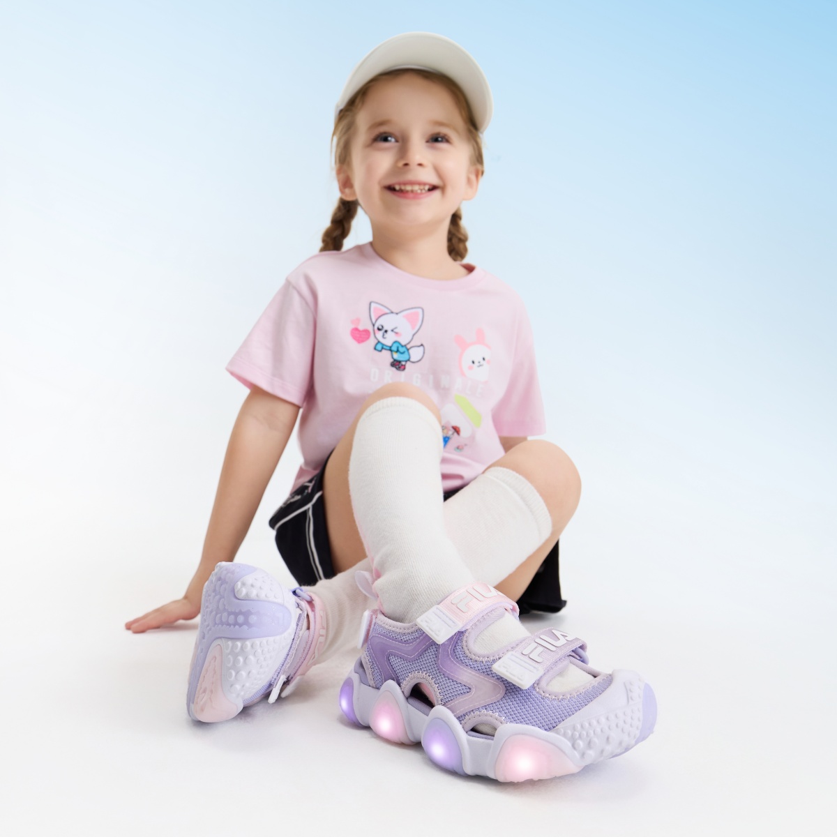 Детские сандалии SEASON FSW для дошкольников FILA KIDS, фиолетовый/розовый — фото 4