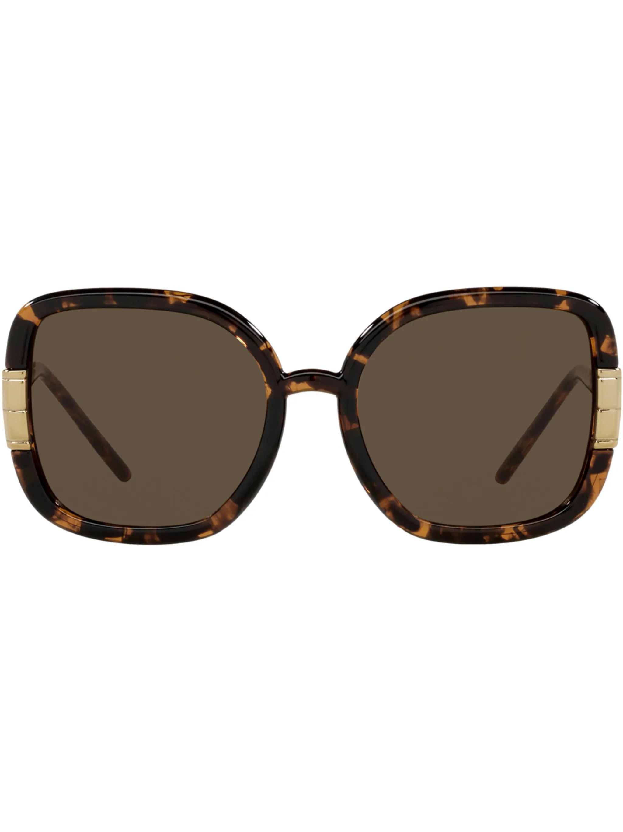 

Солнцезащитные очки в массивной оправе с логотипом Tory Burch, зеленый