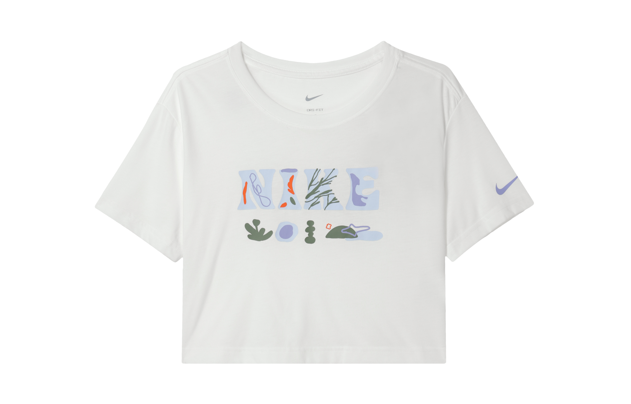 

Женская футболка с круглым вырезом и принтом Dri-FIT, белая Nike