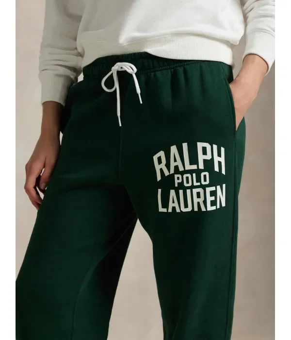 Спортивные штаны regular fit Polo Ralph Lauren, бутылочно-зеленый — фото 4