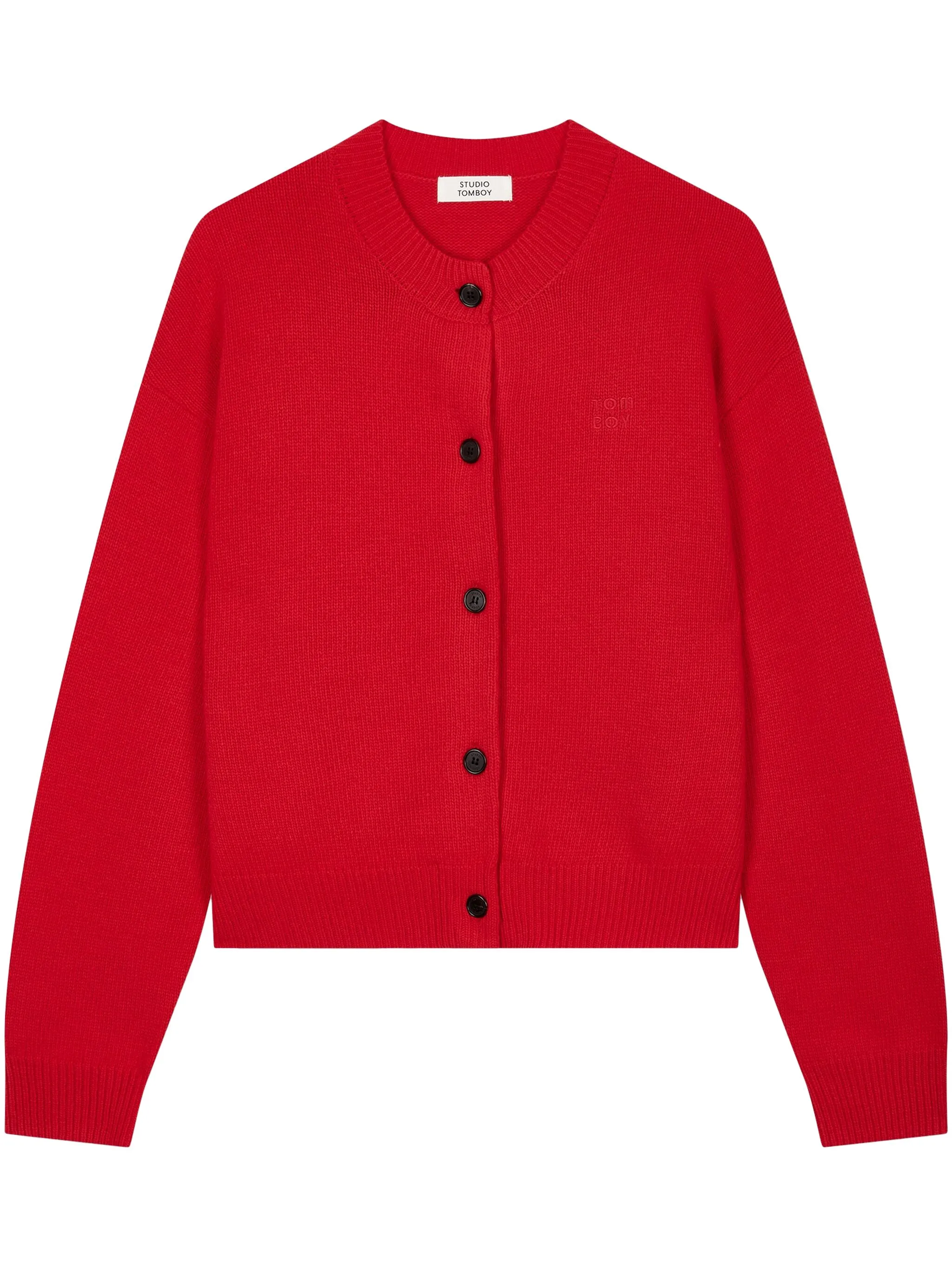 

Кардиган из смесовой шерсти Studio Tomboy, красный