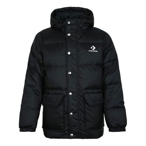 

Куртка down fill puffer jacket 'black' Converse, черный