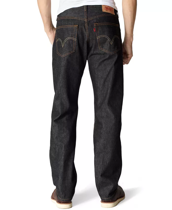 Мужские джинсы 501 Original Shrink-to-Fit Non-Stretch Levi'S, черный — фото 2