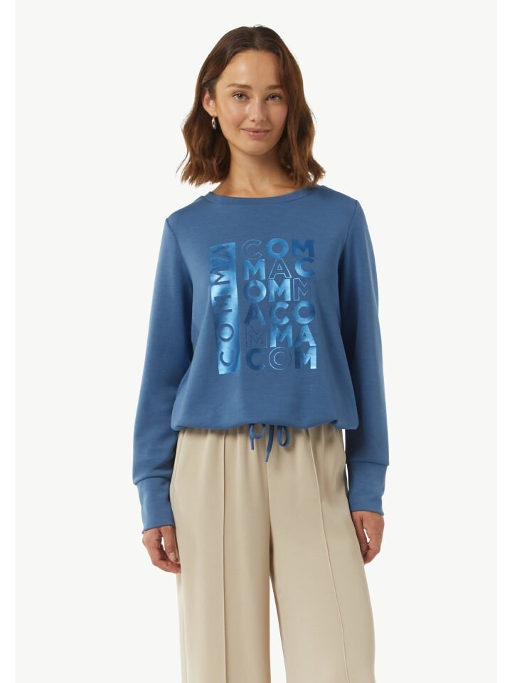 

Толстовка comma Sweatshirt langarm, синий