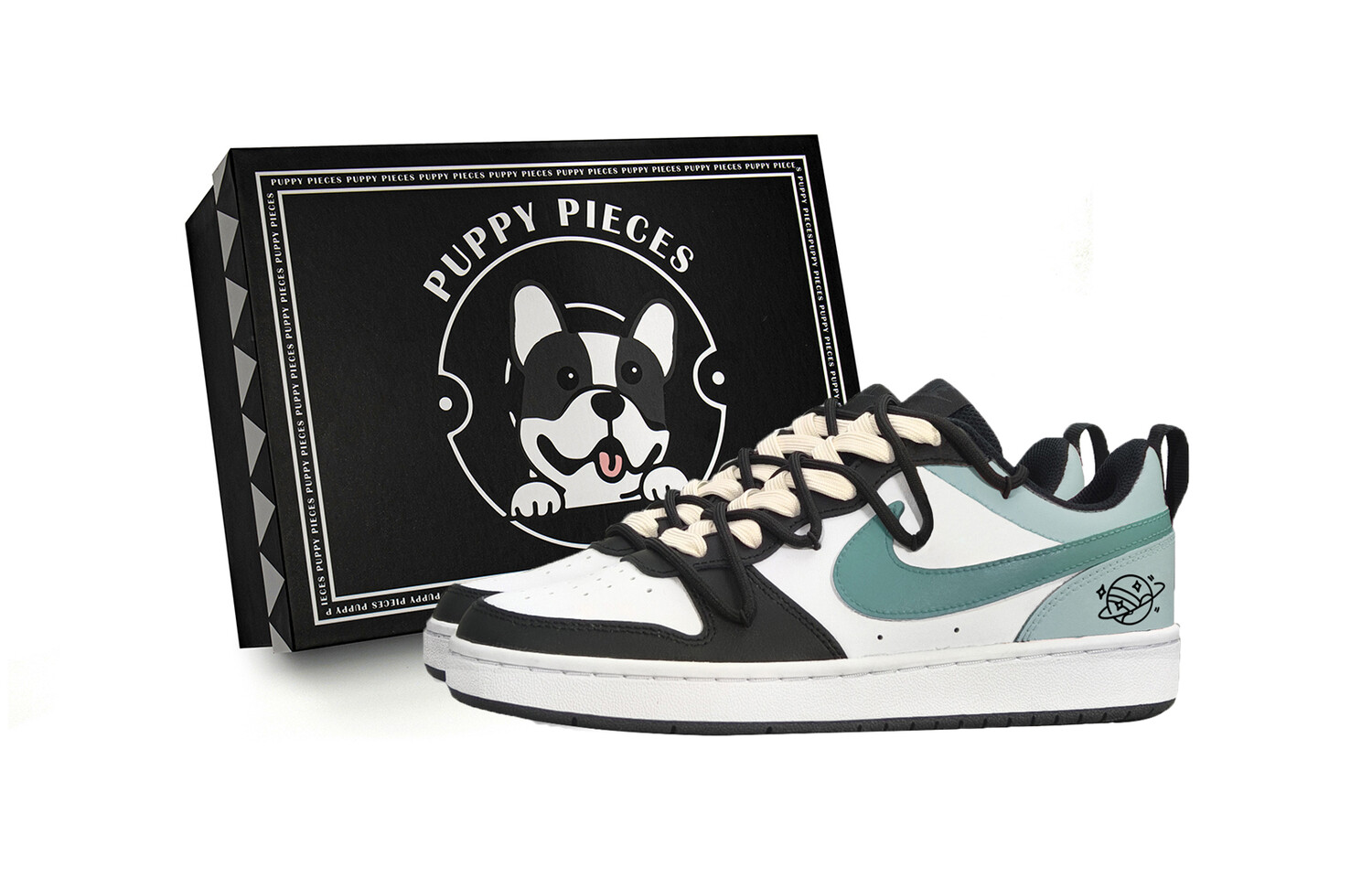 

Кроссовки Nike Court Borough Kids' Skateboarding Shoes Grade School, черный
