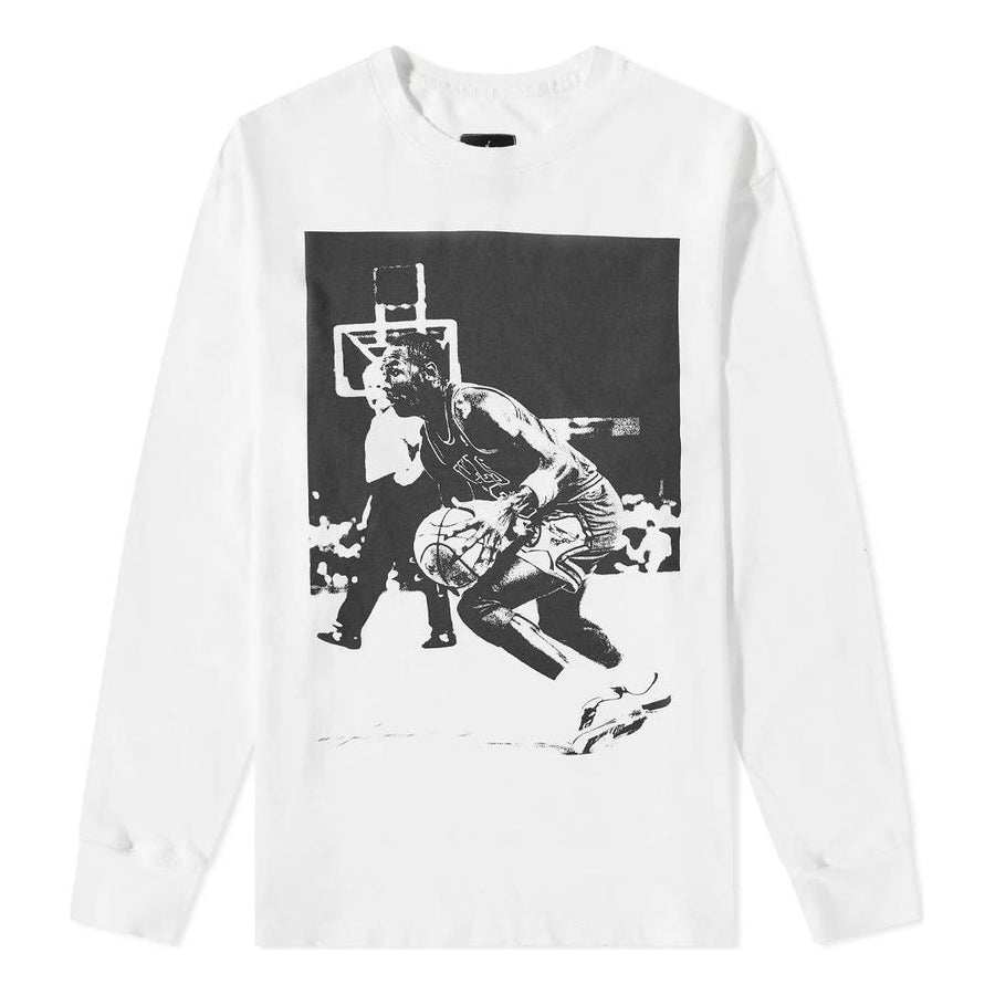 

Футболка Air Jordan x Union Long-Sleeve T-Shirt 'White', белый