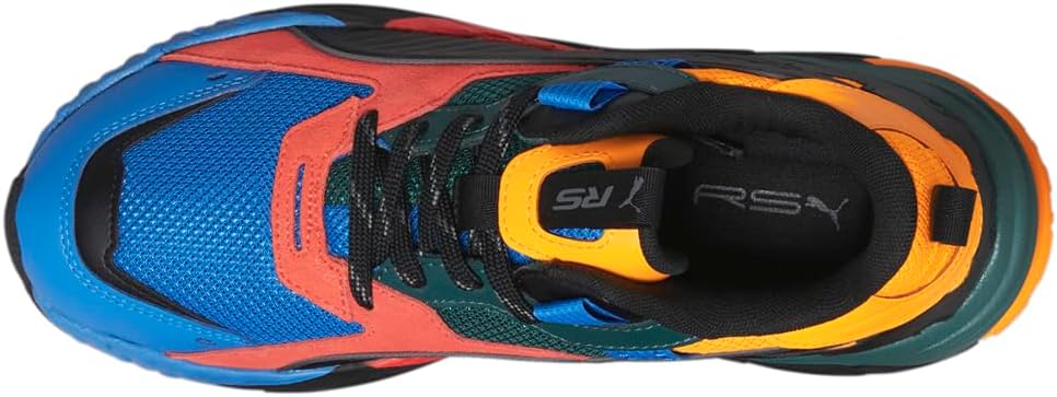 Мужские кроссовки PUMA RS-Track с цветной шнуровкой, повседневные - черные — фото 4