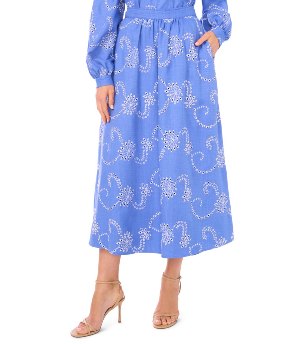 

Женская длинная юбка А-силуэта Vince Camuto, Ultramarine