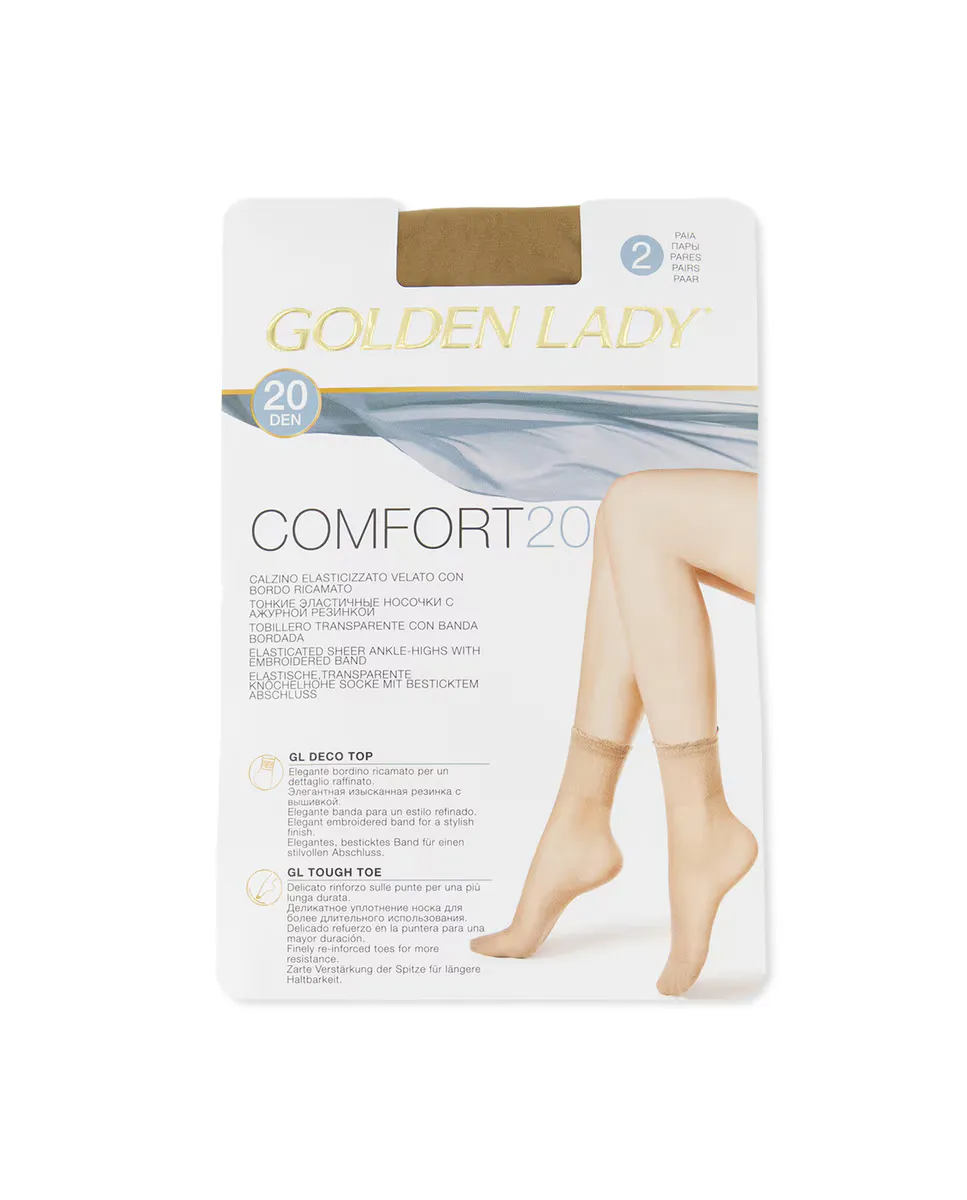 

Базовые носки по щиколотку Golden Lady, цвет Nude