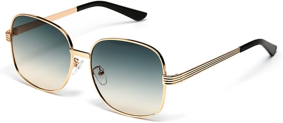 

Ретро солнцезащитные очки для женщин и мужчин, металлические солнцезащитные очки в винтажном стиле с защитой от УФ-излучения UV400 для использования на открытом воздухе generic, Green Yellow