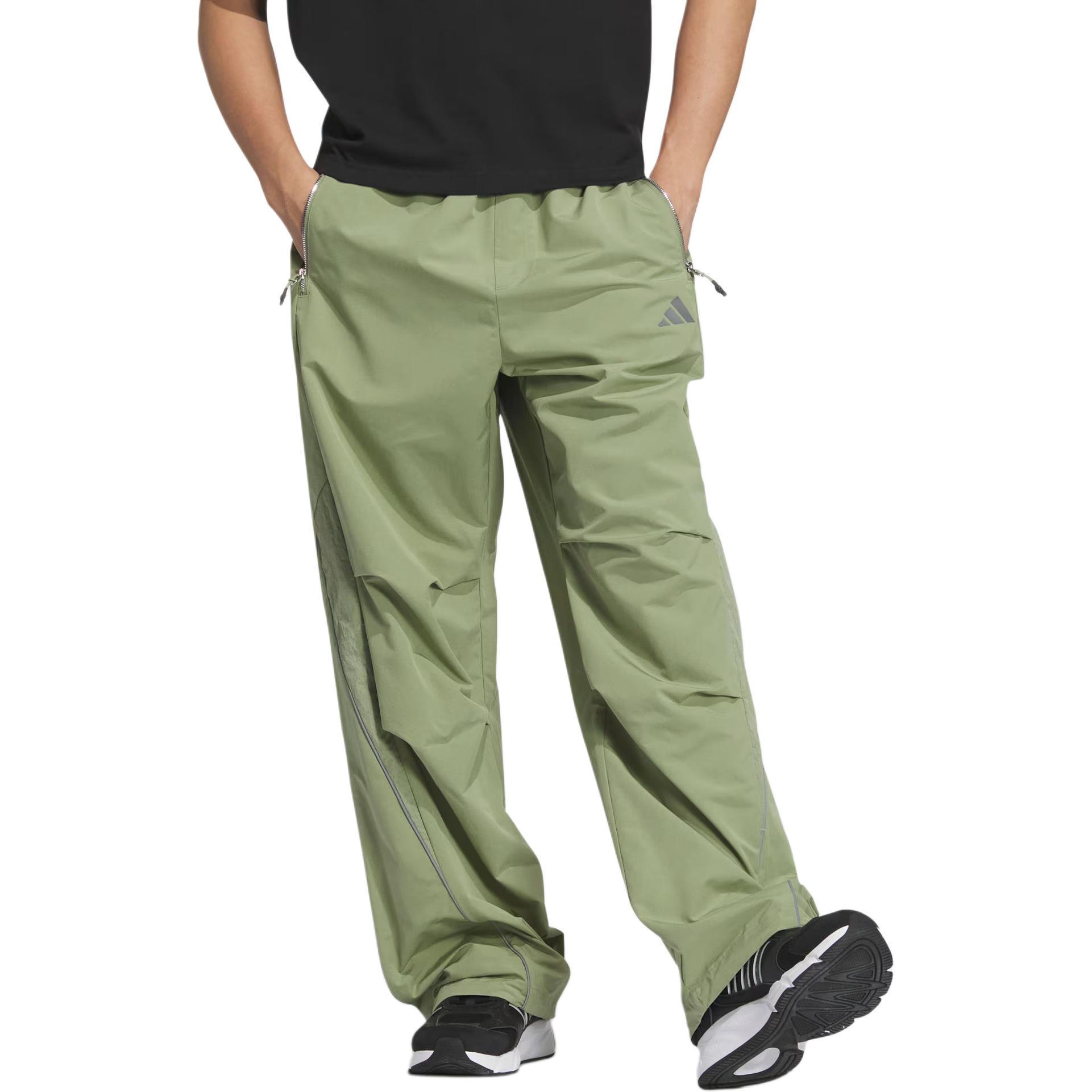 FUSTL PARACHUTE TRACKSUIT BOTTOMS Повседневные брюки мужские палаточный зеленый Adidas — фото 3