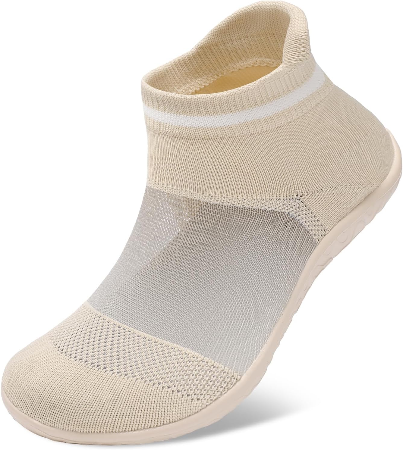 

Минималистичные носочные кроссовки для женщин и мужчин с универсальным применением, ультрапортативные и с противоскользящей подошвой Skaso, бежевый