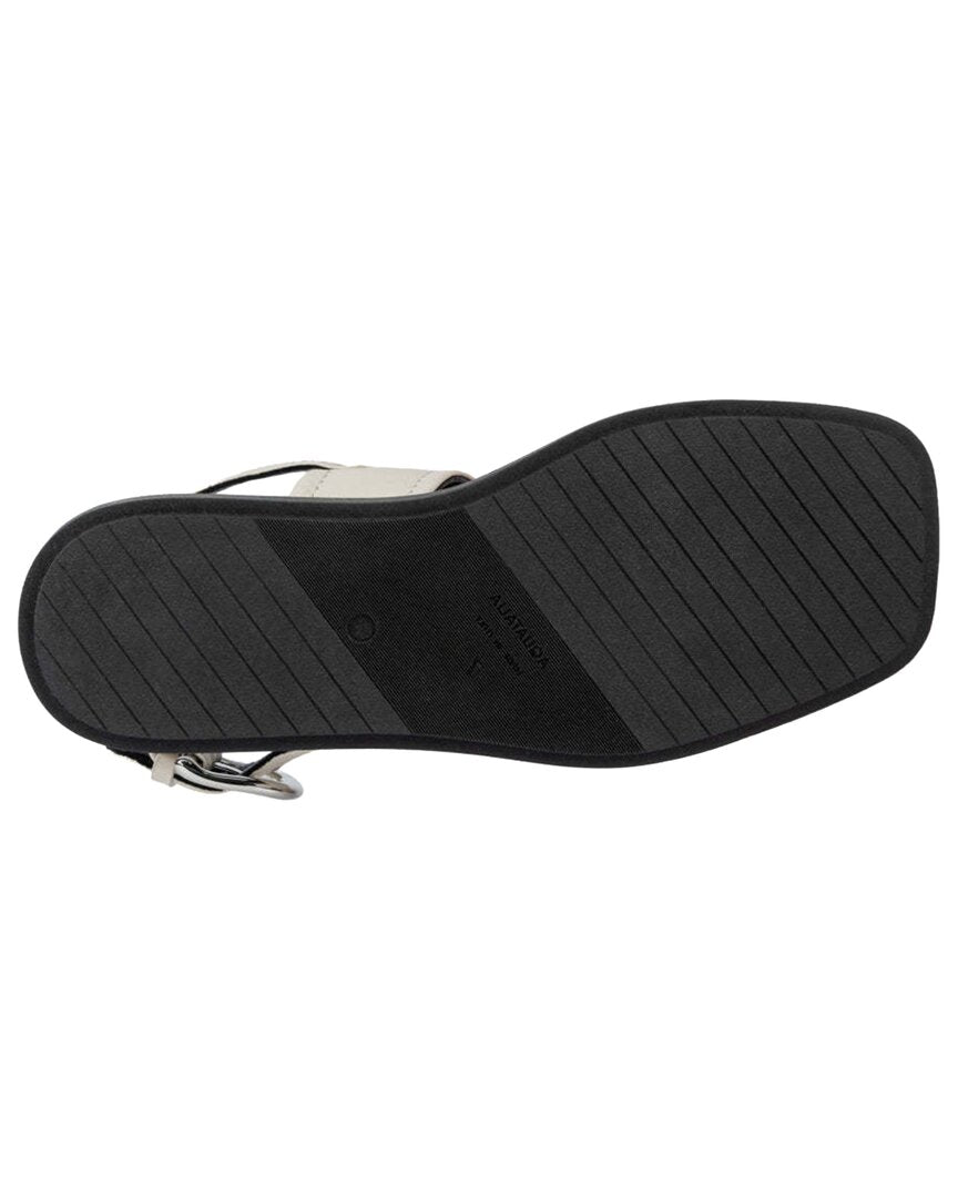 Aquatalia Joni Leather Sandal, Eggshell — фото 3