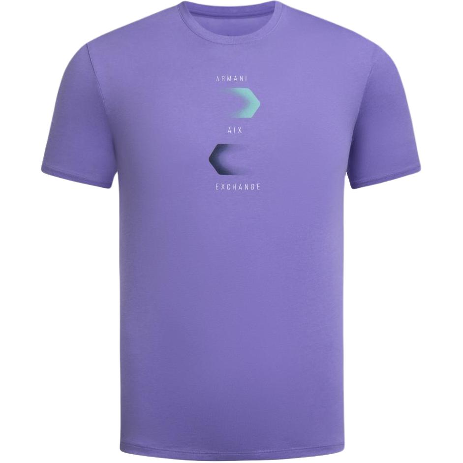 

Футболка мужская фиолетовая SS24 ARMANI EXCHANGE