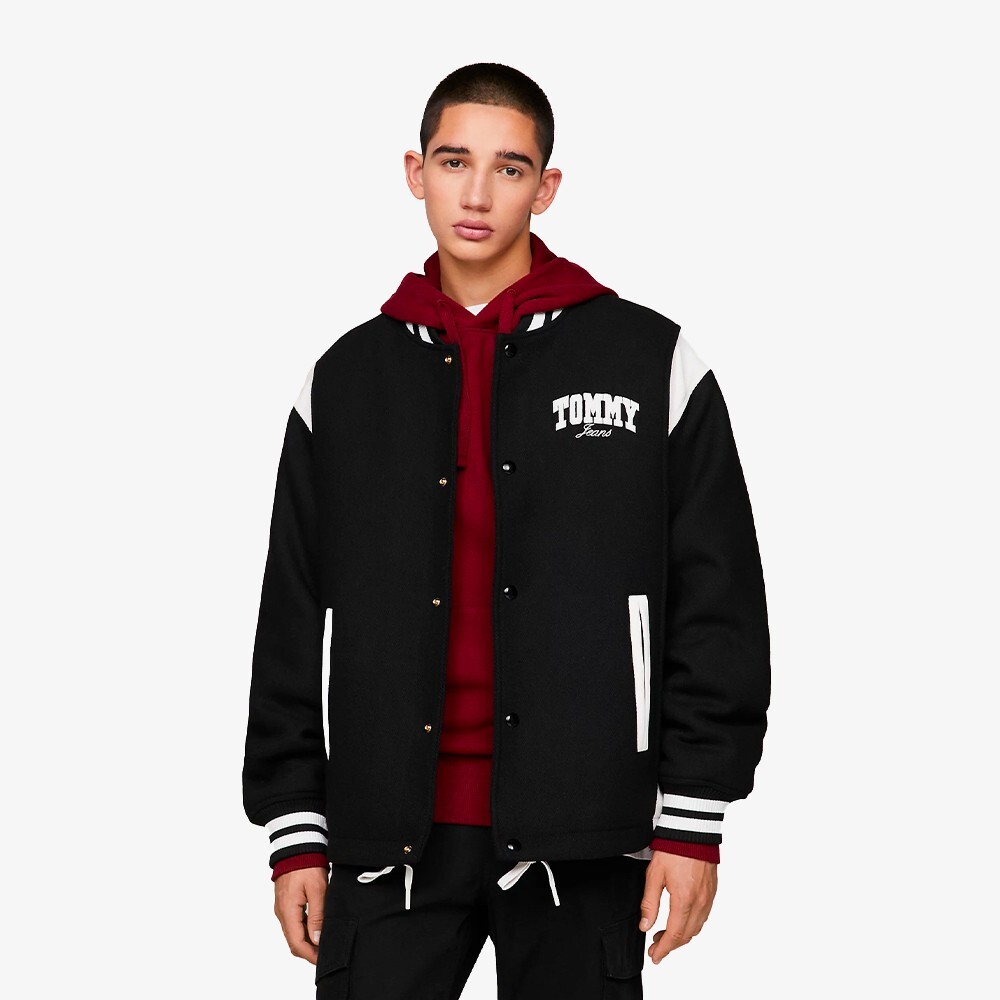 

Куртка Logo Stripe Relaxed Letterman Jacket Tommy Jeans, мультиколор