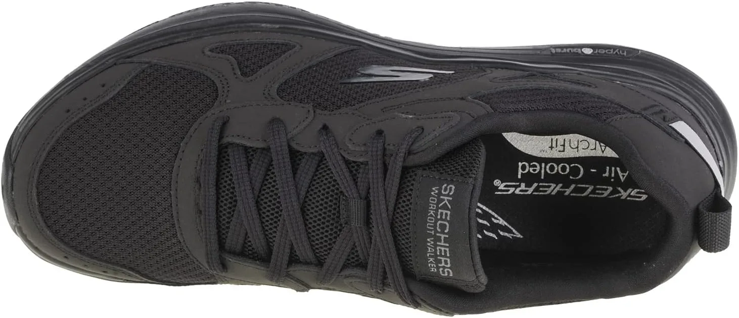 Мужские слипоны Skechers Go Walk Flex Hands Up, черный — фото 3