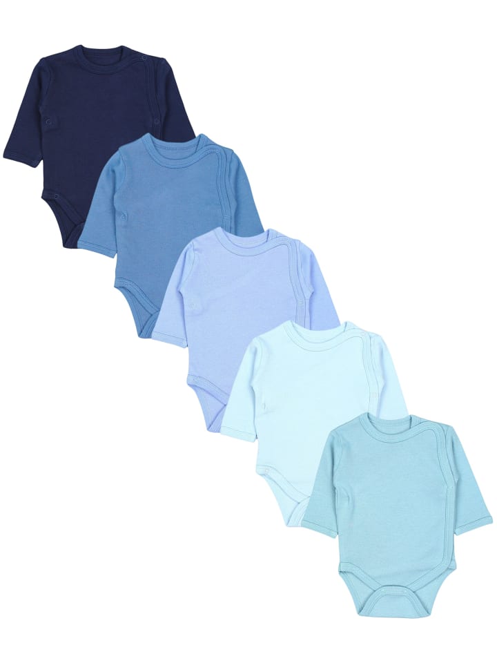 

TupTam Комплект из 5 детских боди с длинными рукавами, сине-зеленого цвета