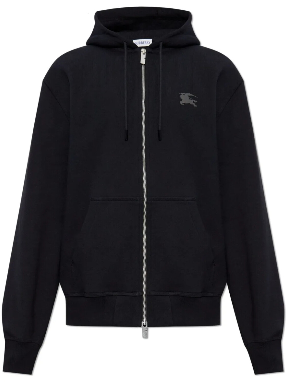 

Хлопковая толстовка с капюшоном Burberry Equestrian Knight, черный