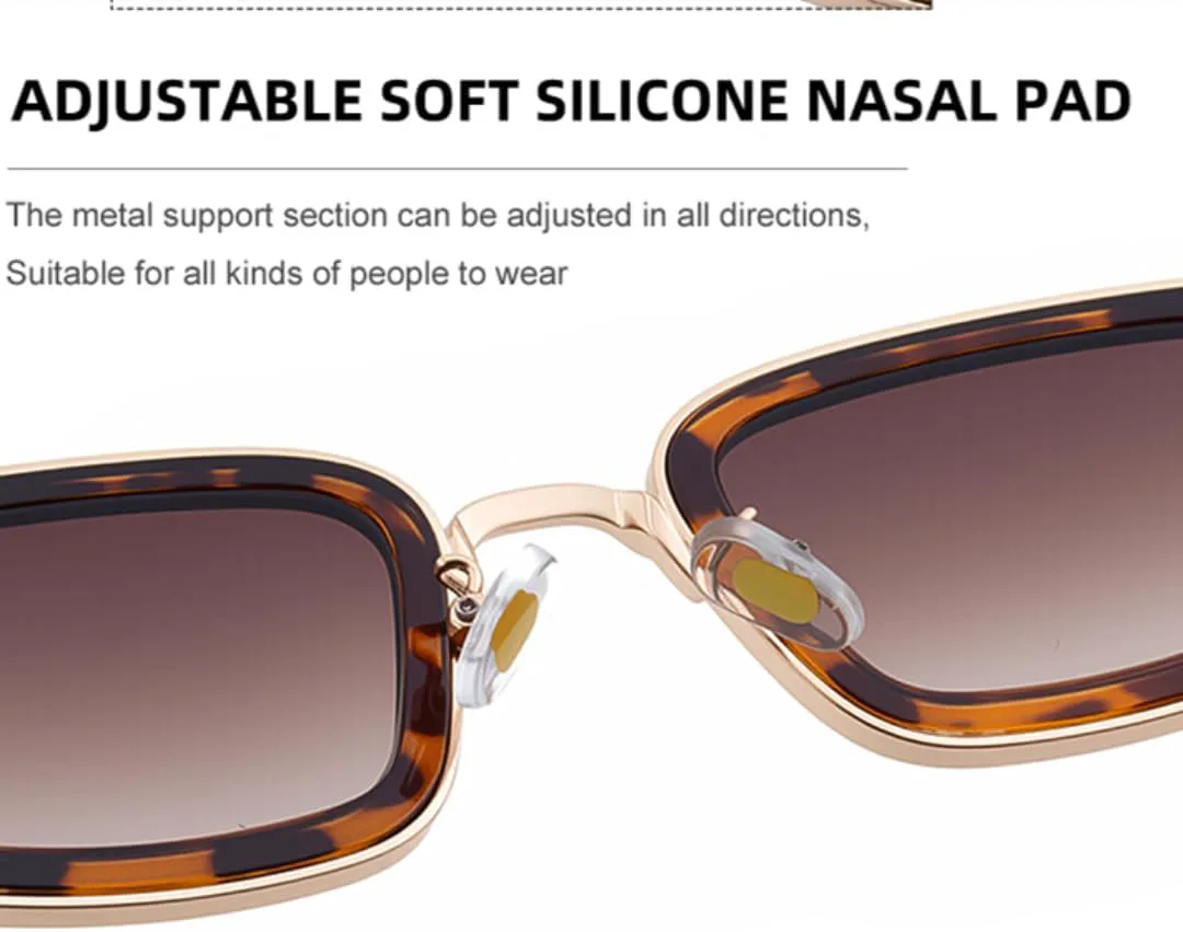 

Панк-солнцезащитные очки для женщин, роскошные винтажные солнцезащитные очки в металлической оправе с защитой от УФ-излучения UV400 TOIPASTN, C2goldbrowngray