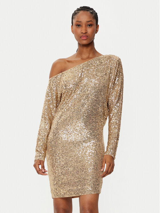 

Коктейльное платье облегающего кроя 5RGK69 6166A Marciano Guess, золотой