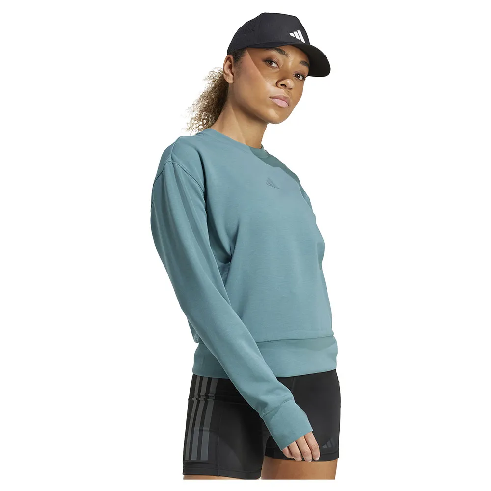 

Толстовка спортивная adidas Designed For Training Warm-Up Crewneck, синий