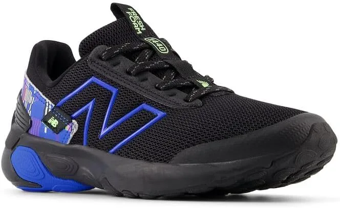 Кроссовки для бега New Balance Kids' 1440 V1 на шнуровке, черный/синий — фото 2