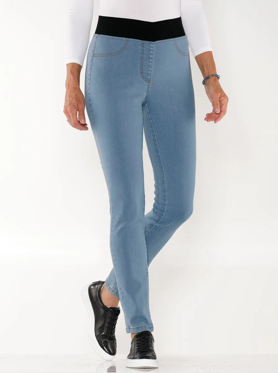 

Джинсы без застежек Classic Basics (1 шт.), цвет Blue-Bleached