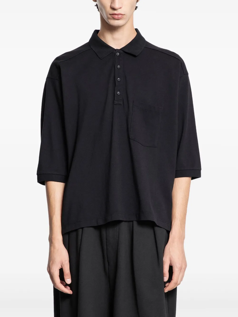 

Поло с карманом Ancellm, черный