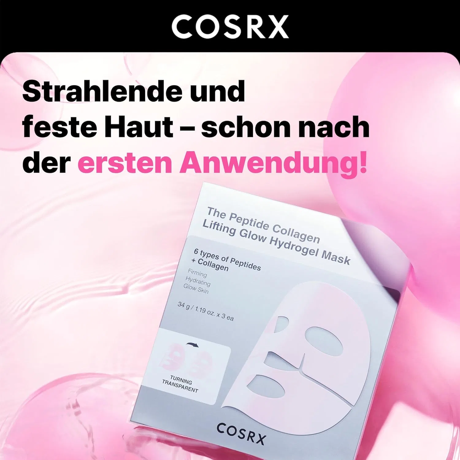 Набор Cosrx — Гидрогелевых масок для лица с коллагеном и пептидами от , Peptide Collagen — фото 3