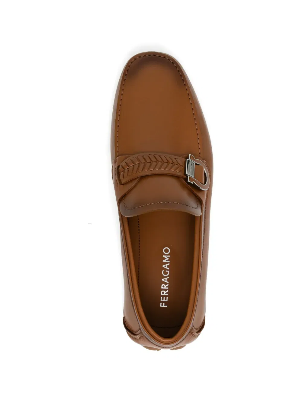 Лоферы Gancini для водителя Ferragamo, коричневый — фото 4