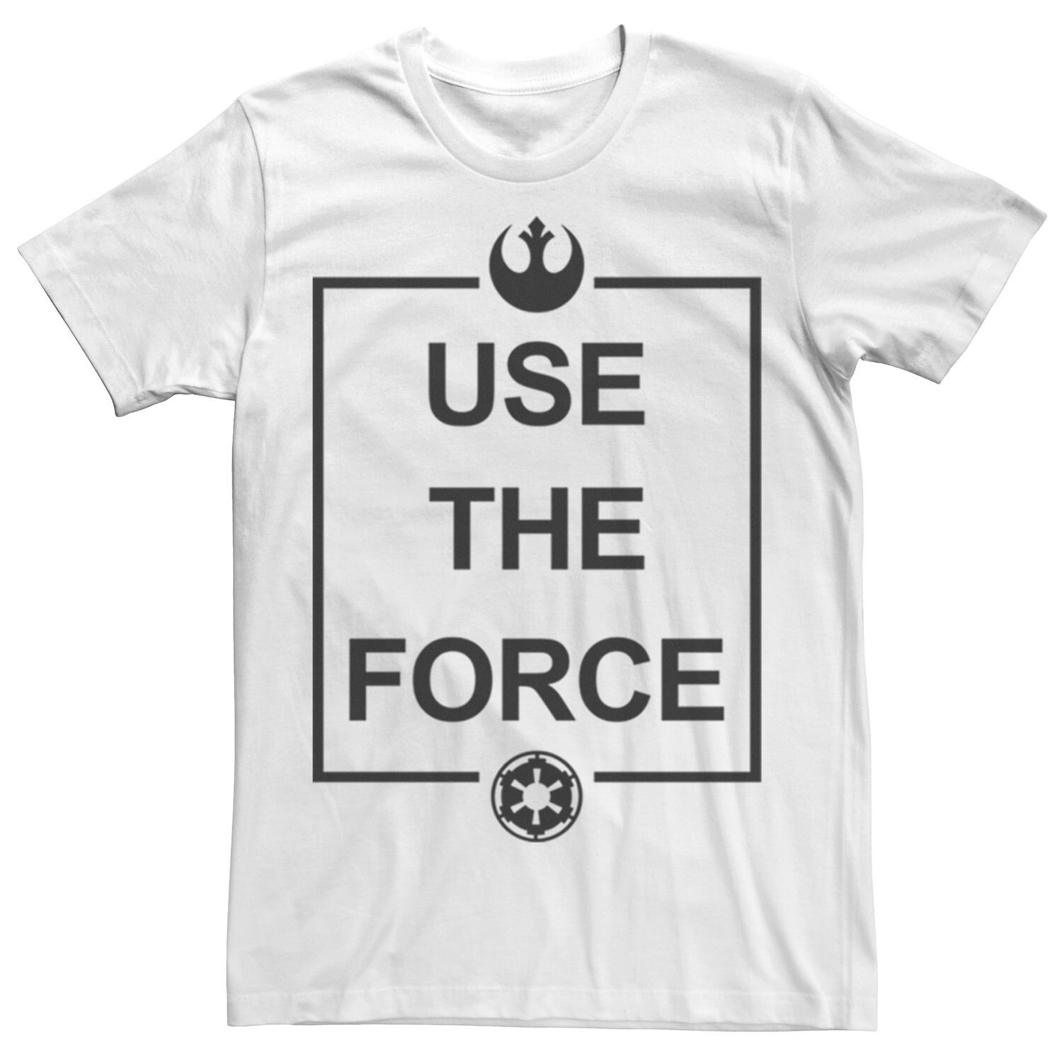 

Мужская футболка с простым текстовым логотипом «Звездные войны Use The Force» Licensed Character